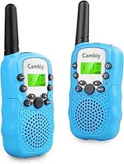 Walkie Talkies for Girls - Long Range Two-Way Radios with LED Torch - Ideal Birthday Outdoor Adventures, Parties, Camping, and Hiking - Blue