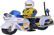 SIMBA.DICKIE.GROUP Fireman Sam Police Motorbike + 1 Figurine, Multicolored, 109251092002