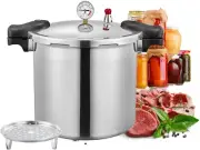 25Quart Pressure Canner Cooker and Cooker with Cooking Rack Canning 25L Silver