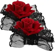 [COSMEVIVI] Soft and Comfortable Lace Wrist Cuff Gothic Prom Victorian Accessories Bridal Gloves Lolita Hand Sleeve Wedding Accessory