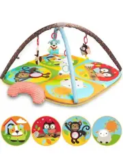 Baby Play Mat Zoo Theme Sensory Infant Toys Toddler Activity, 0-6 Months
