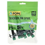 Pope ADJUSTABLE FLOW TRICKLER ON SPIKES 10Pcs For 4mm Poly Tube *Aust Brand