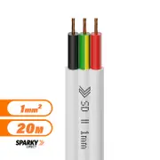 Electra-Cables - Cable Flat 1.0mm Twin & Earth Pvc - 1-113-2ERB - 20mtrs
