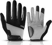 [SUJAYU] Fullfinger Cycling Gloves for Men Women, Touchscreen Full Finger Bike Gloves for Men Cycling, Paded MTB Glove Biking Glove for Men Bicycle Accessories