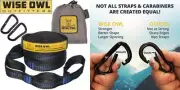 Wise Owl Outfitters XL Hammock Straps Combined 20 Ft Long, 38 Loops with 2...