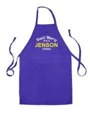 Don't Worry It's a JENSON Thing - Unisex Kids Apron - Surname Custom Name Family