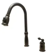 16"-high Single Handle Pull-Down Kitchen Faucet Oil Rubbed Bronze Finish - by...