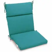 Blazing Needles Spun Polyester Outdoor Seat/Back Chair Cushion Aqua Blue