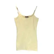 Warehouse Yellow Cami Vest Top Ladies Size 12 Sleeveless Summer Stappy Casual