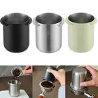 Stainless Steel Coffee Measuring Jug with Grinder Compatibility for Barista Use