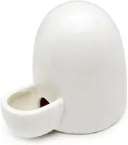 Sztxj Small Pet Quiet Ceramic Drinking Water Dispenser for Hamster, Hedgehog, Chinchilla, Ferret, Guinea Pig (White, 8oz) 1pc