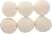Anneome Static Reducing Laundry Balls 6 Pack of Wool Balls for Washing Machine Dryer Gentle Drying