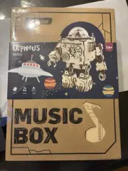 Robotime Orpheus Robot Music Box Steampunk 3D Wood Puzzle Model Kit
