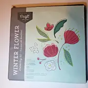 Winter Flower Embroidery Kit -Box open -kit package unopened-New