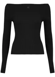 Courrèges Ribbed-knit top - Black - M (UK12 / M) M (UK12 / M)