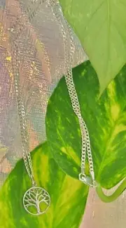 925 Sterling Silver Tree of Life Pendant Necklace