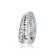Warm Thanksgiving Charm for Women Bracelet Silver plating Jewelry DIY Bracelet
