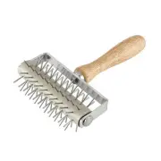 Time-Saver Pizza Dough Roller Docker with Wood Handle, for Pizza Cookie Cake ...
