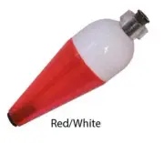 Rainbow Plastics A-Just-A Bubble Red White Fishing Float Bobber 1/4 Ounce