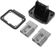 Flush Mount Plate 50a Quick Disconnect Panel with Dust Cover Waterproof Mounting Bracket Compatible for