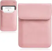 T Tersely Sleeve Case for 7" Kindle Paperwhite and Kindle Colorsoft Signature Edition (2024 Released), 6.8" Kindle Paperwhite 2021, Lightweight, Portable, Protective Pouch Bag for Kindle, Pink
