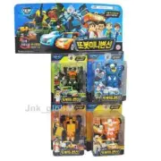 Tobot New Mini Transformer Robot Car Toy 4pcs Set Children Gift + Free Track