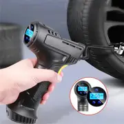 120W Car Air Pump, Wireless Inflatable Pump Portable Rechargeable Air Compressor Digital Car Automatic Tire Inflator Equipment