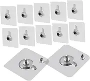CRILSTYLEO Hooks 20pcs Photo Frame Hanging Hooks Adhesive Non-Trace Drill-Free for Wall Decor