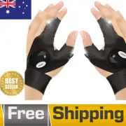 2X Finger Glove w LED Light Flashlight Gloves Outdoor Gear Rescue Night Fishing