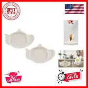 White Porcelain Tea Bag Holder, Teapot Coaster for Tea Bag, Cute Spoon Rest, ...