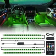 72 LED RGB Lights Car Interior Floor Decor Atmosphere Strips Remote USB Control (for: Audi)