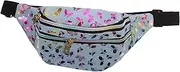 GANAZONO Colorful Waist Bag for Women Stylish Dual Zipper Belt Bag for Outdoor Activities Lightweight Phone Holder Present for Mother Day and Girlfriends