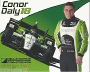 2016 CONOR DALY "JONATHAN BYRDS HOSPITALITY COYNE" #18 VERIZON INDY CAR POSTCARD