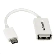 StarTech.com UUSBOTGW Micro USB to USB OTG Adapter - 5" - White [UUSBOTGW]