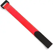 10pcs/lot 2cm * 30cm Nylon Reverse Buckle Magic Hook Loop Fastener Cable Ties Strap Sticky Line Finishing (Color : Red)