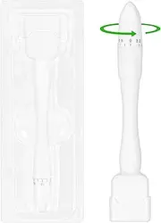 Microneedle Derma Roller Stamp Pen 0-3MM Adjustable Needles for Women & Men, Professional Microneedling Stamp, Derma Manual Pen for Face Body Hair Beard Growth, Skin Care, Home Micro Needling