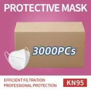 3000 PCs White KN95 Disposable Face Mask 5 Layer Wholesale & Bulk-buy Order
