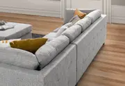 MASSIMO Fabric Corner Lounge with RHF Chaise