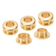 7mm(2/7 Inch) Brass Hole Eyelets, 4 Pcs Arc Surface Grommets, Light Gold
