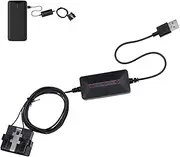 OBD Change The Battery and Connect The Cable, USB Jump Starter, Roadside Assist Cable, Short Circuit Protection, Smart Detection, 150cm, for Urgent Roadside Assistance