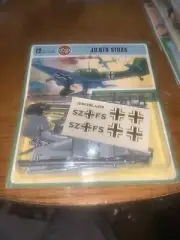 Rare 72nd Scale Airfix JU.87B Stuka Series 1 Scale Model Construction Kit. 1973!
