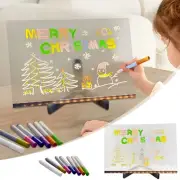 Kids Erasable Painted Acrylic Doodle Notepad Message Board Fluorescent Plate NEW