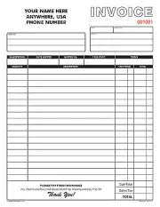 500 2-part LARGE NUMBERED Invoices - Carbonless Forms - Business Forms