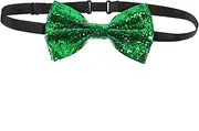 [SAFIGLE] Sparkling Bowtie for Men Adjustable Pre Tied Decorative Bow Tie for Parties Weddings and Special Occasions Comfortable PU and Design