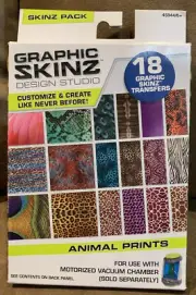 GRAPHIC SKINZ DESIGN STUDIO ANIMAL PRINTS 18-TRANSFERS SKINZ PACK SUPER CUTE!!