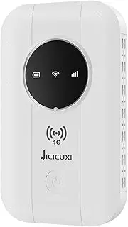 4G LTE Portable WiFi Router, High-Speed Mobile Hotspot, No SIM Card Required, Safe & Reliable Internet for Business Trips, 10 Devices, 3000 mAh Battery