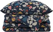100 x 135 cm Terazzo Baby Duvet Cover Set, Azure