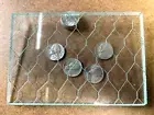 Antique Slot Machine Parts - Watling Rol-A-Top CHICKEN WIRE JACKPOT GLASS