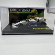 MINICHAMPS 1/43 AYRTON SENNA TOLEMAN TG184 HART TURBO 1984 DIECAST F1 CAR