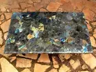 Handmade Labradorite Top Center Sofa Dining Table Luxury and Function Combined